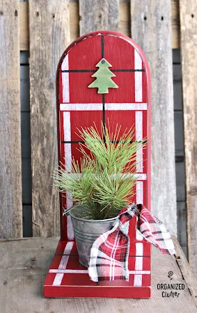 Thrift Shop Paper Towel Holder Christmas Repurpose