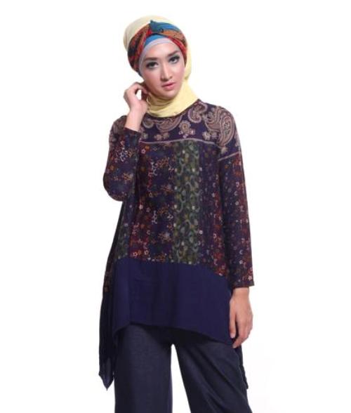 10 Model Baju Batik Kerja Guru Muslimah  Paling Trend 