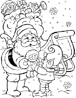 Santa Claus for Coloring, part 3