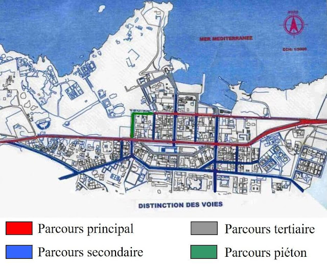 Analyse urbaine des éléments de la ville de Tipasa les voies