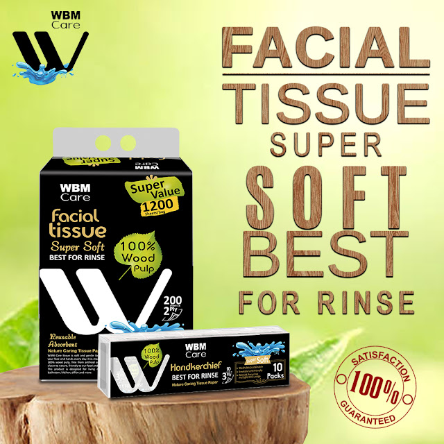 WBM Care facial tissues 