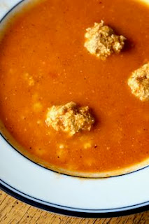 Tomato Basil Alphabet Soup with Mini Turkey Meatballs: Savory Sweet and Satisfying