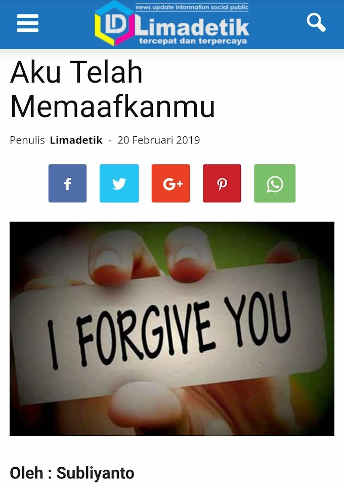 Aku Telah Memaafkanmu