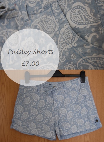 Primark Paisley Denim Shorts, £7