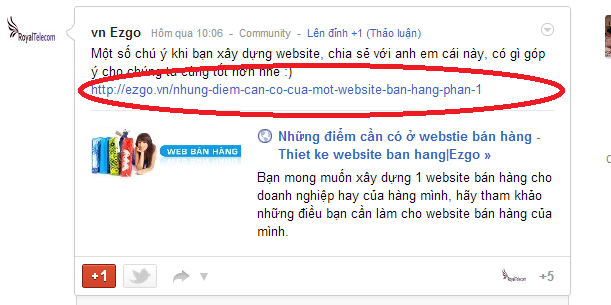 Cách Seo Google Plus Cho Website