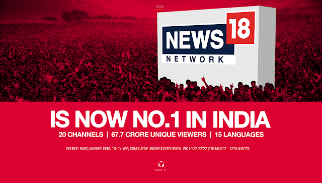 Network18 là kênh truyền thông số 1 tại Ấn Độ | Quan Dinh H. | Quan Dinh Writer