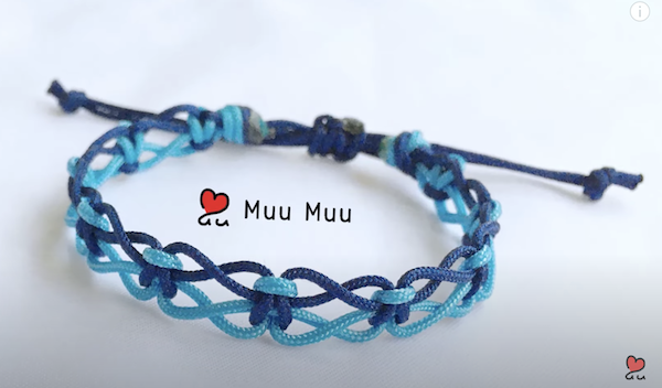 Ecocrafta Macrame : Snake knot bracelet