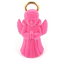 WHOLESALE Schwarz, 10 Leere Rosa Samt Angel Halskette Schmuck Box Kisten, Klein