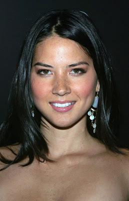 Olivia Munn Gold Chandelier Earrings