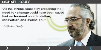 Michael, Kouly, stress, need for change, focused, adaptation, innovation, evolution