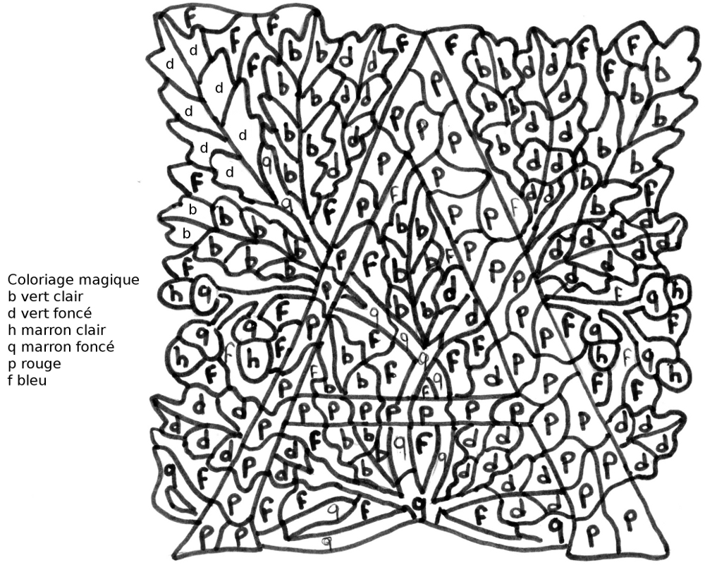 coloriage magique la lettre en capitales