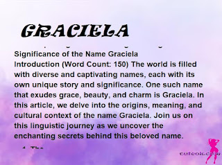 meaning of the name "GRACIELA"