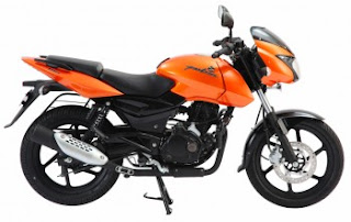 Bajaj Pulsar Metallic Orange Colour