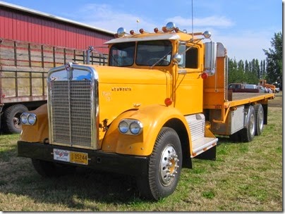 IMG_8725 1959 Kenworth Flatbed Truck at Antique Powerland in Brooks, Oregon on August 1, 2009