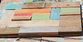 salvaged wood art http://bec4-beyondthepicketfence.blogspot.com/2014/05/salvaged-wood-art.html