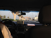 Driving the 'trunk' of the Palm with Atlantis Dubai in the distance. (img )