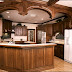 Dark Wood Cabinets Kitchen