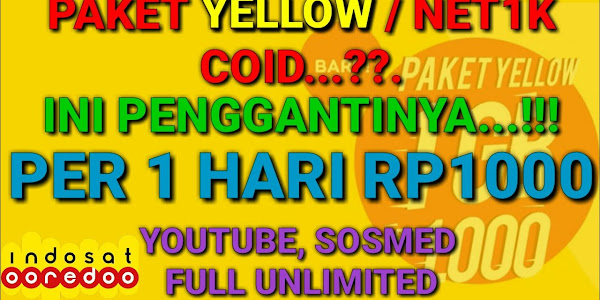 Cara Beli Paket Yellow Indosat, Paket Internet Super Murah