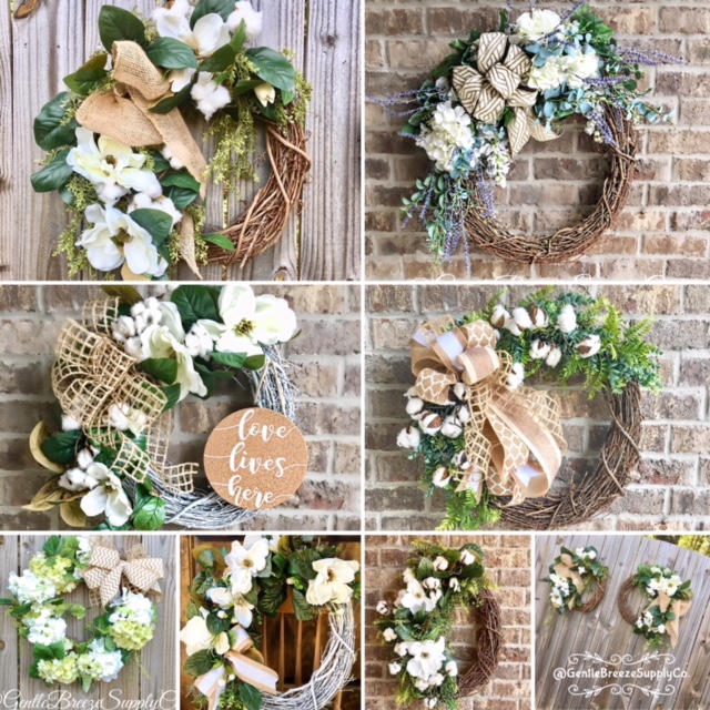 Farm House Wreath, Farmhouse Decor, Magnolia Wreath, Every Day Wreath, Year Round Wreath, Hydrangea Wreath, Grapevine Wreath, Burlap Bow