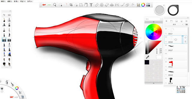 Sketchbook Pro 快速設計表現技法教學10