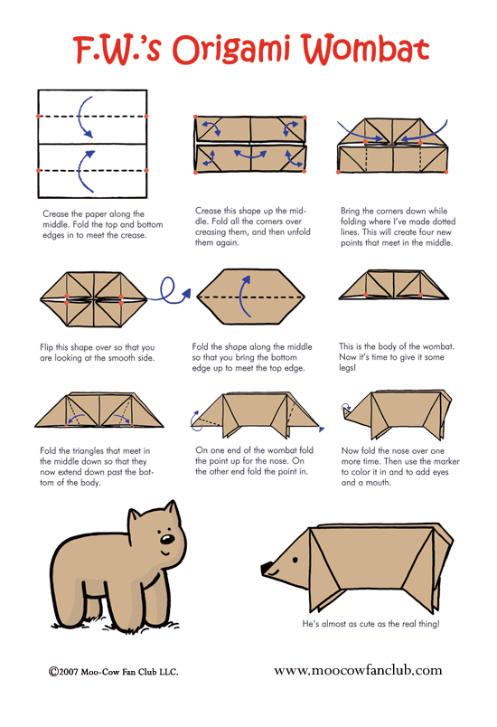 APA Aja Dot kom CARA MEMBUAT  ORIGAMI  HEWAN 