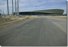 Il circuito(in costruzione) del gran premio di Russia