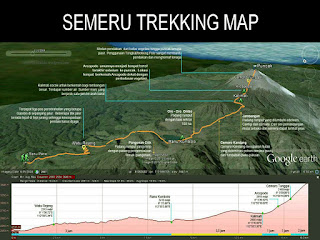 semeru trekking map