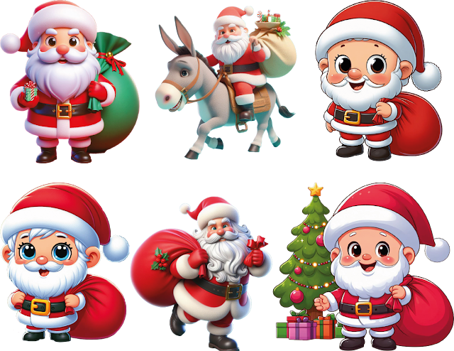 Santa Claus en PNG con Fondo Transparente