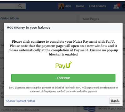 add money to facebook ads account in naira