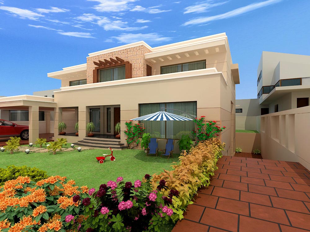 Pakistan modern home designs.  Modern Desert Homes