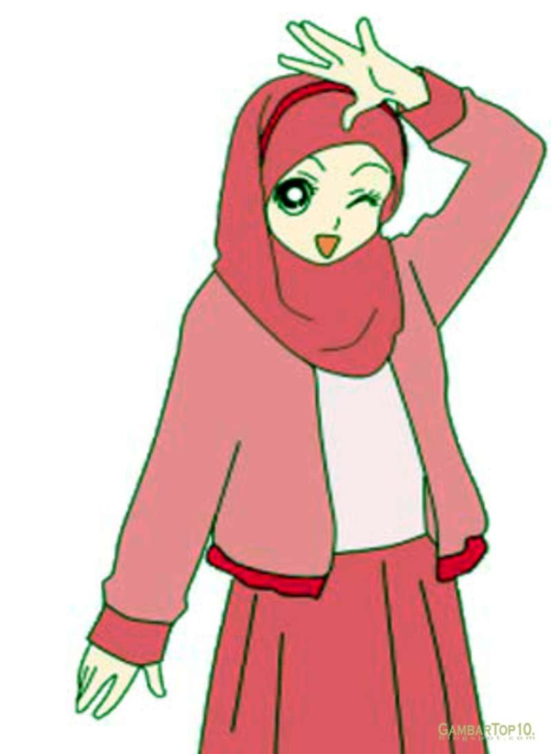 Gambar Kartun Muslimah Lucu Dan Imut Kolek Gambar