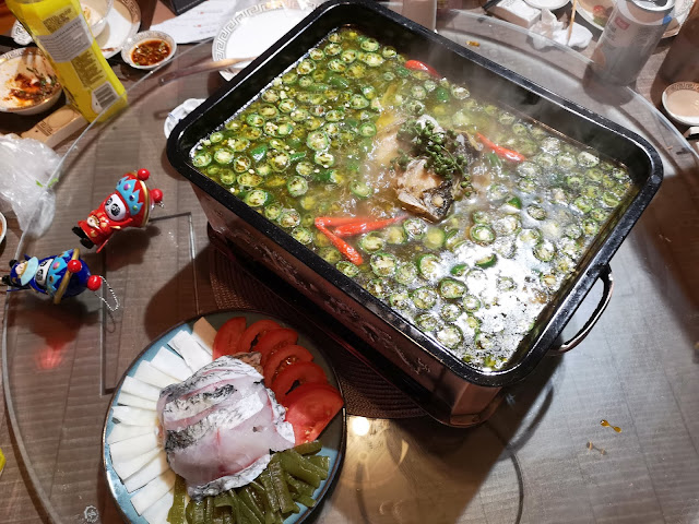 Fish with Green Pepper Soup