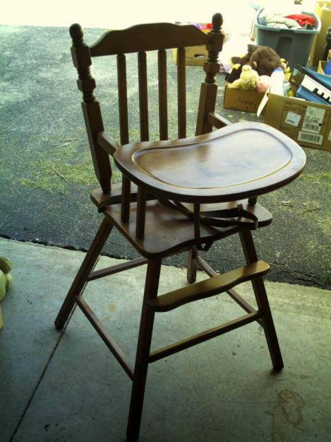 Drab to Fab: Vintage High Chair Revamp.....