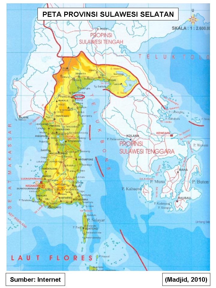 PETA DIGITAL Peta Provinsi Sulawesi Selatan  03