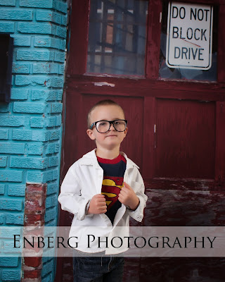 Superman child photography superman shirt and glasses