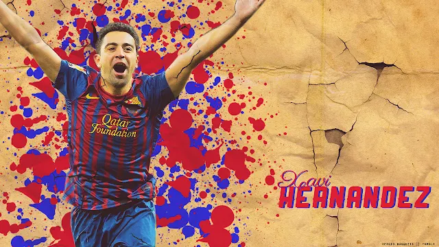 xavi hernandez wallpapers fc barcelona