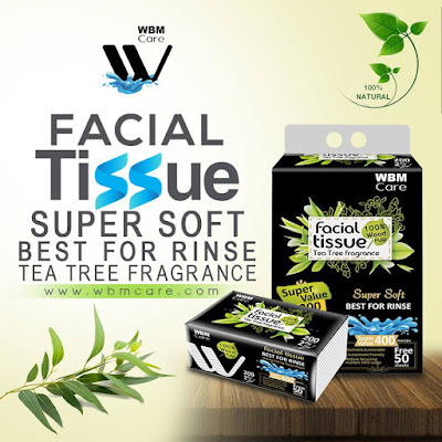 WBM Care tea tree fragrance tissues