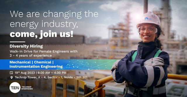 Technip Energies Walk In Interview For Chemical/ Mechanical/ Instrumentation - Male| Female