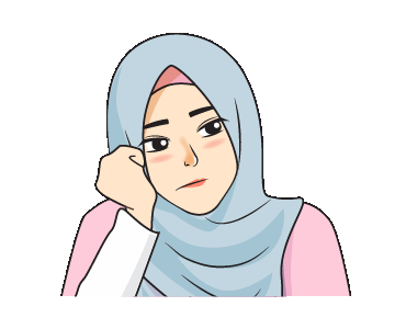 LINE   Gorgeous Hijab  Girl 2 Animated Example 