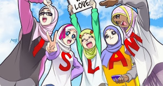 Wallpaper Gambar  Kartun  Islami  dan Gambar  Kartun  Muslim 