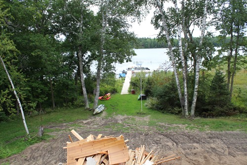 lake view out bedroon window