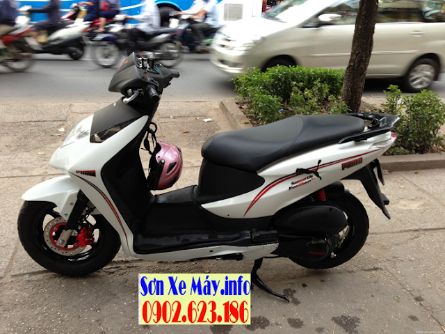 Honda Dylan sơn phối màu trắng đen nhám