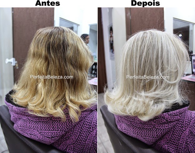 cabelo laranja para o platinado