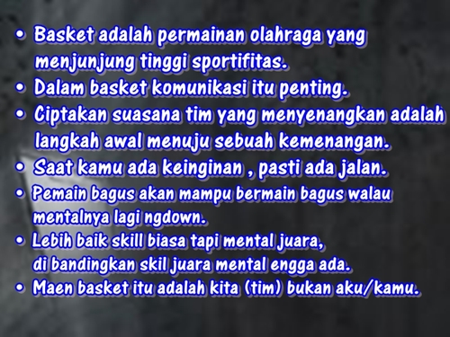 Kutipan Anak  Basket  November 2012