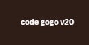 code gogo v20