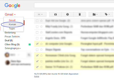 Cara Mengembalikan Kontak Yang Terhapus Di Gmail