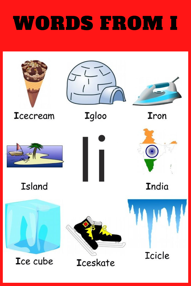  Words That Start With 'I' For Kids