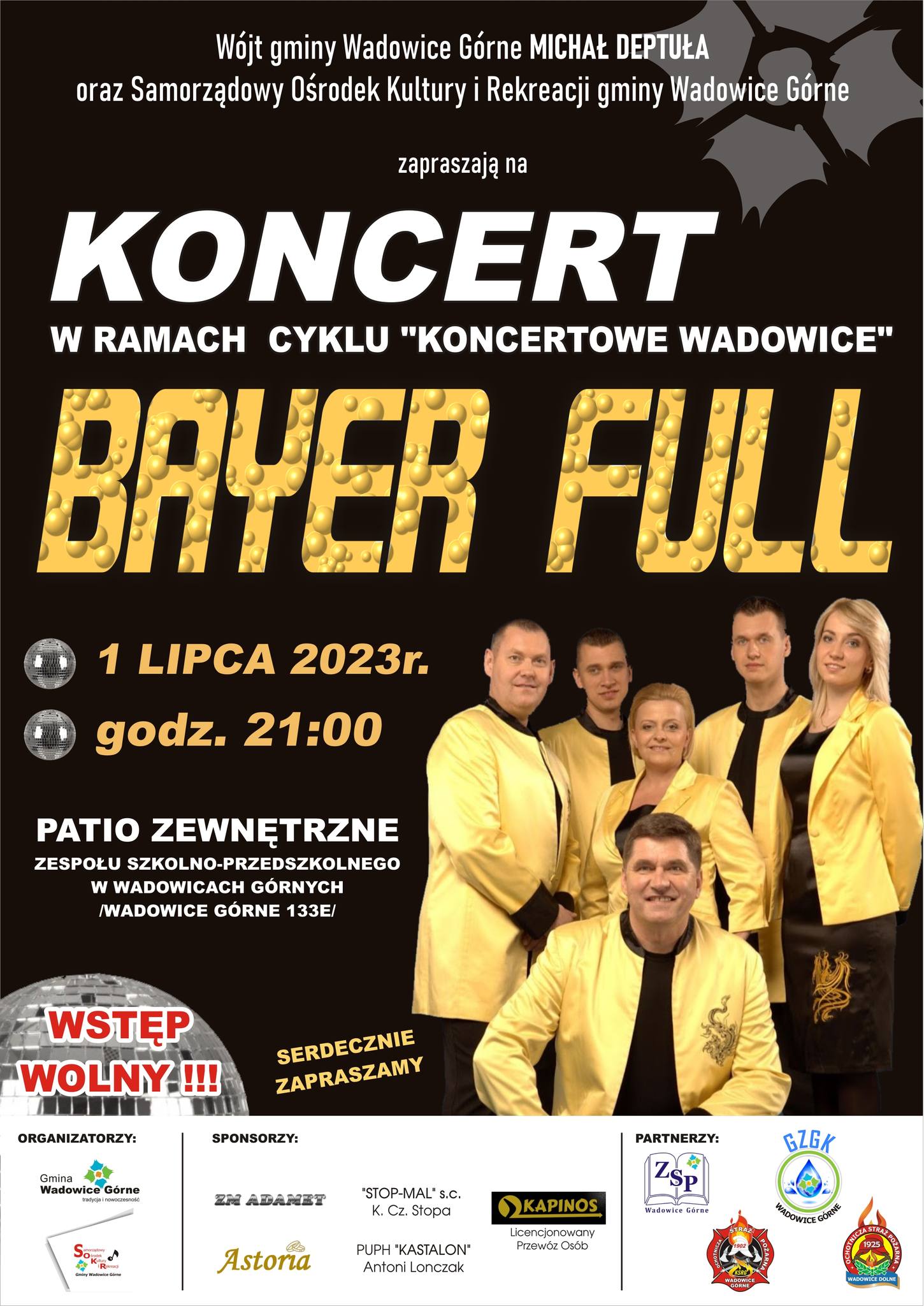 Bayer Full wystąpi z koncertem w Wadowicach Górnych