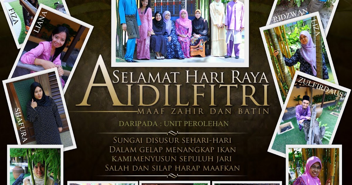 BAHAGIAN KEWANGAN & PEMBANGUNAN: Ucapan Hari Raya Idul 