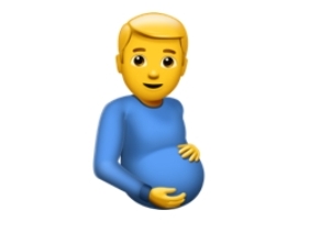 ماذا يعني إيموجي الرجل الحامل 🫃